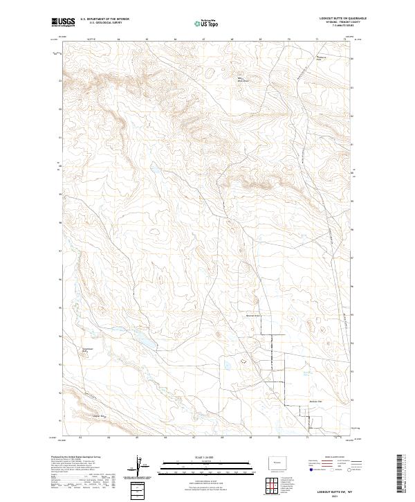 USGS Topographic Map – Lookout Butte SW