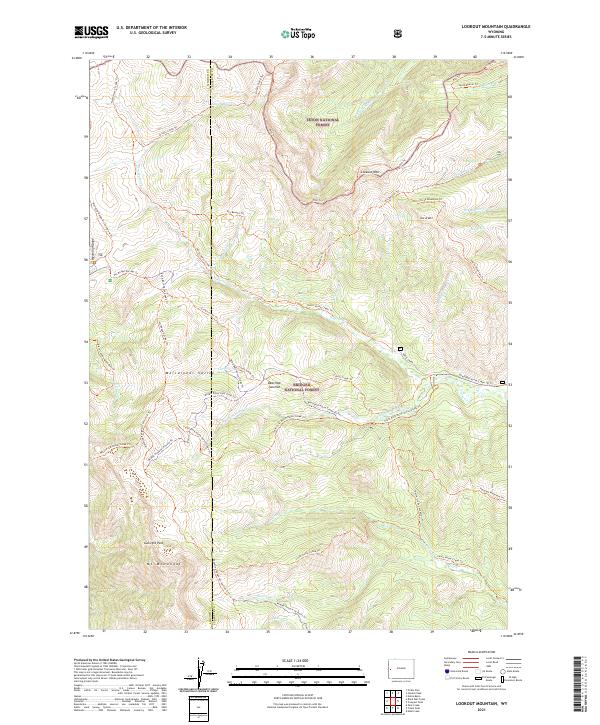 USGS Topographic Map – Lookout Mountain
