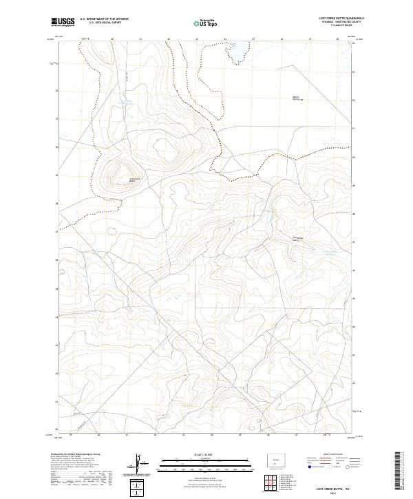USGS Topographic Map – Lost Creek Butte