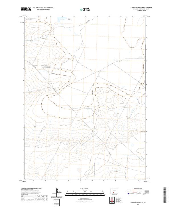 USGS Topographic Map – Lost Creek Butte NW