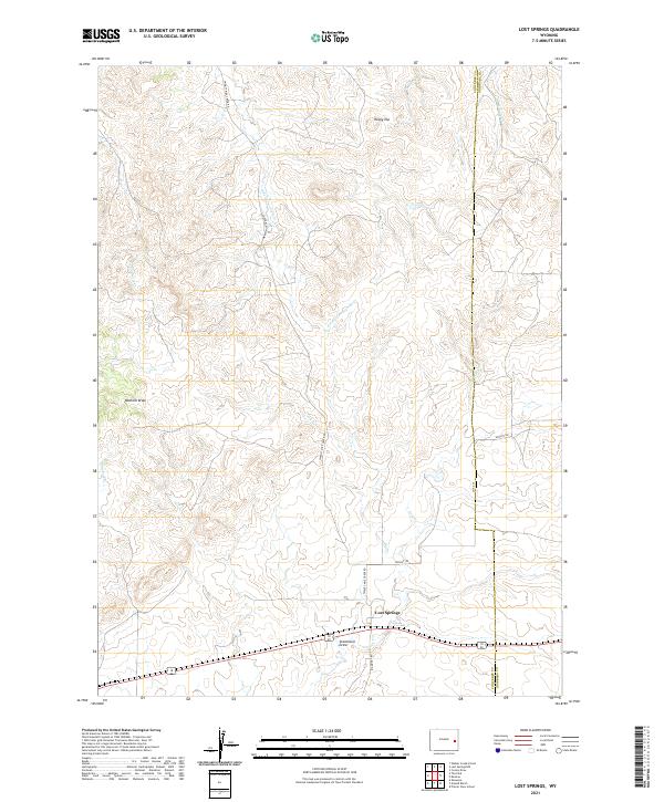 USGS Topographic Map – Lost Springs