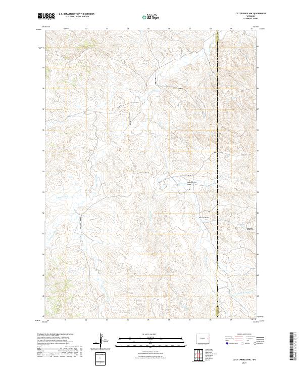 USGS Topographic Map – Lost Springs NW