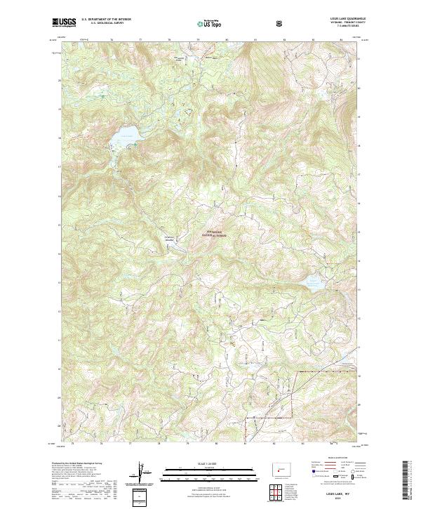 USGS Topographic Map – Louis Lake