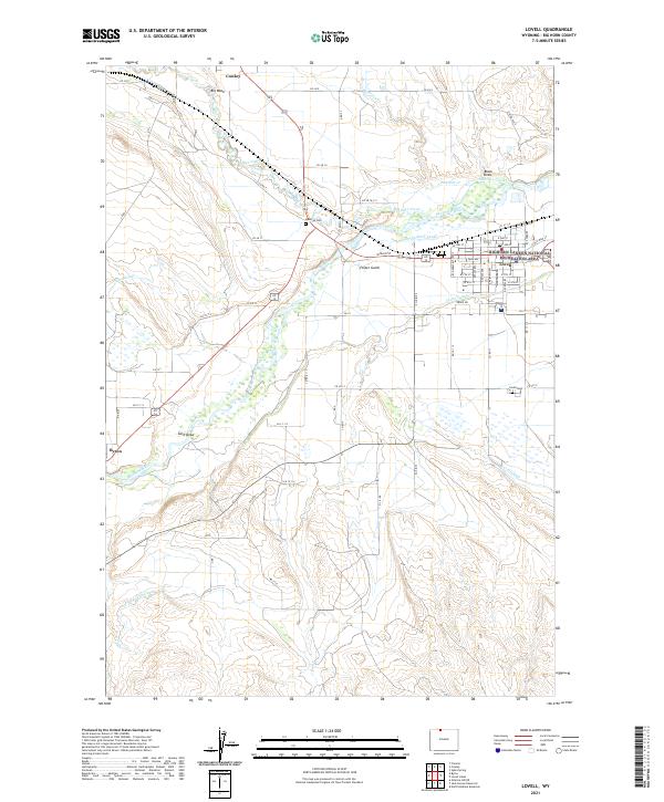 USGS Topographic Map – Lovell