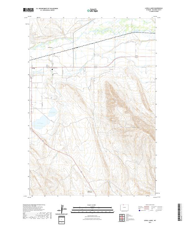 USGS Topographic Map – Lovell Lakes