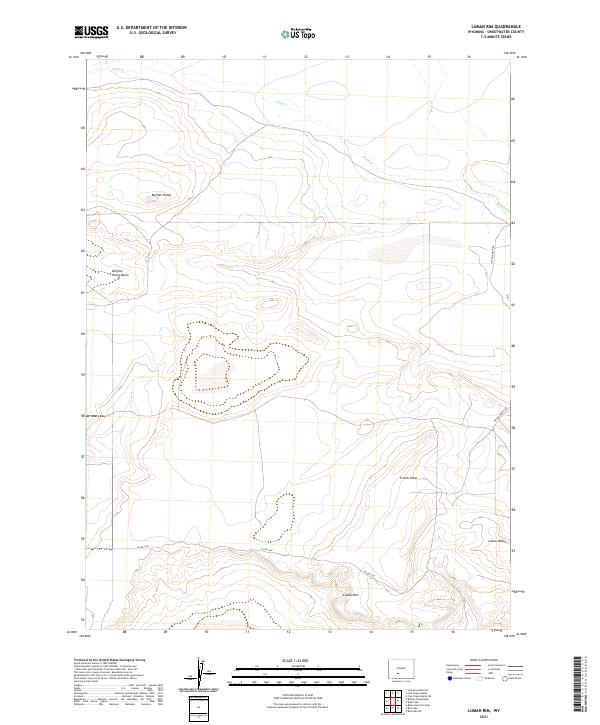 USGS Topographic Map – Luman Rim