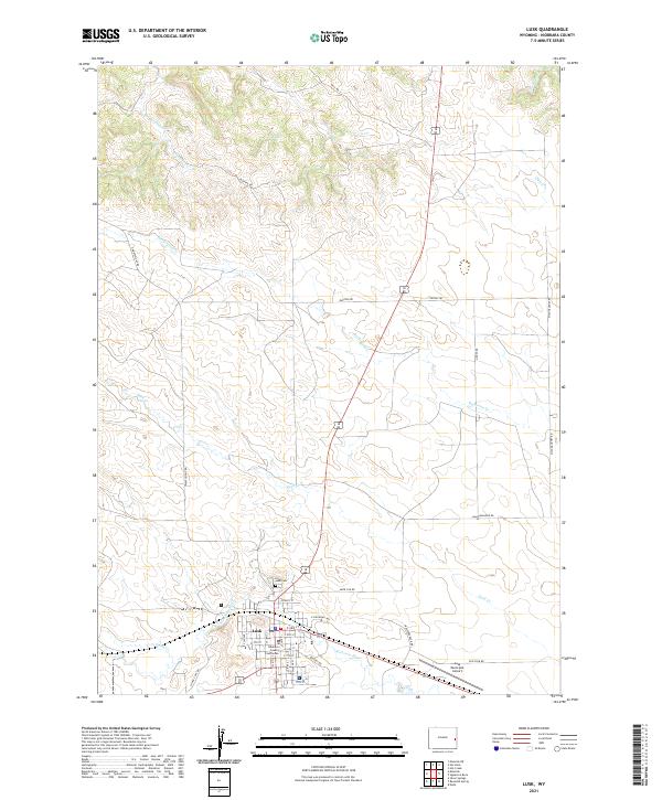 USGS Topographic Map – Lusk