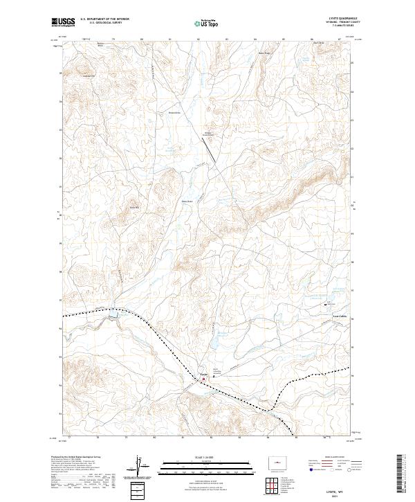 USGS Topographic Map – Lysite