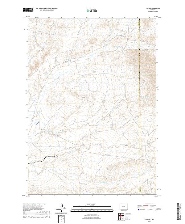 USGS Topographic Map – Lysite SE