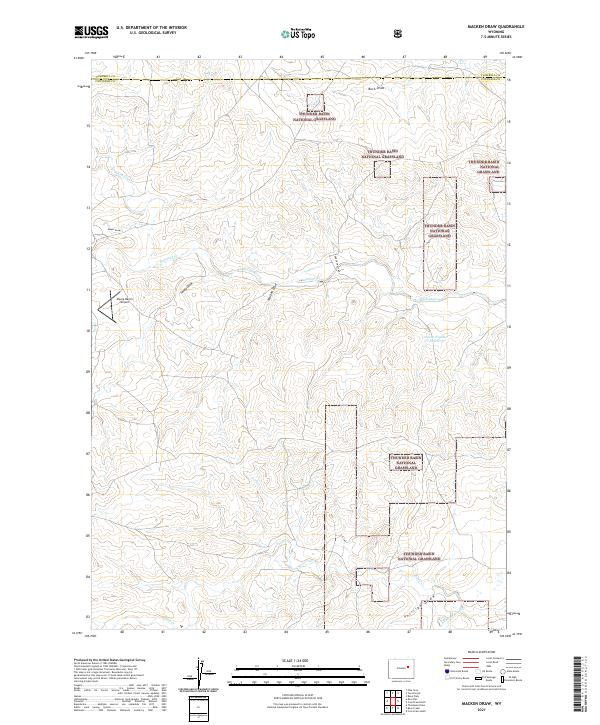 USGS Topographic Map – Macken Draw