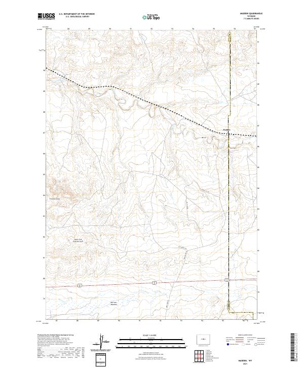 USGS Topographic Map – Madden