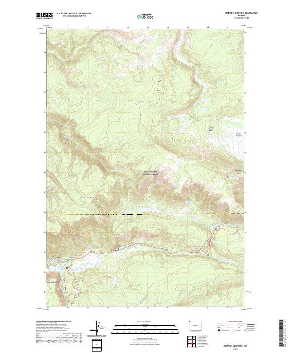 USGS Topographic Map – Madison Junction