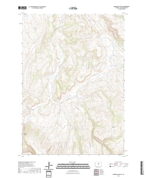 USGS Topographic Map – Mahogany Butte
