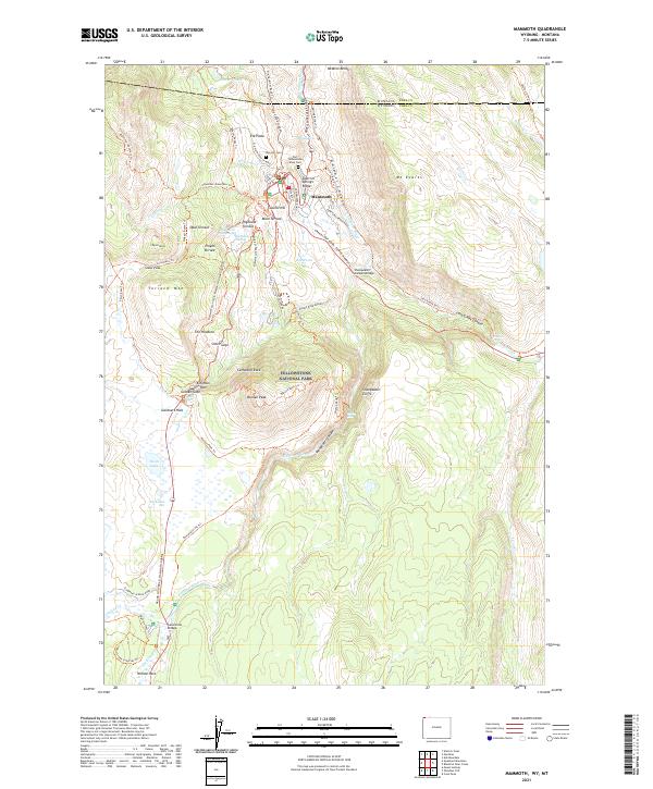 USGS Topographic Map – Mammoth