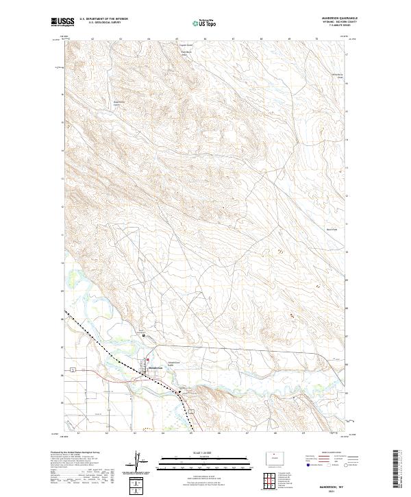 USGS Topographic Map – Manderson