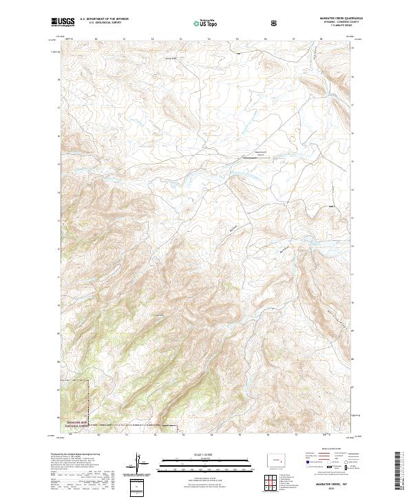 USGS Topographic Map – Maneater Creek
