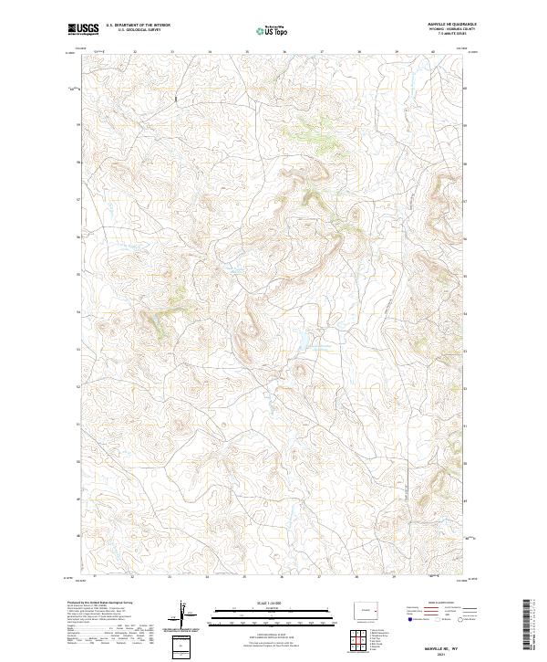 USGS Topographic Map – Manville NE
