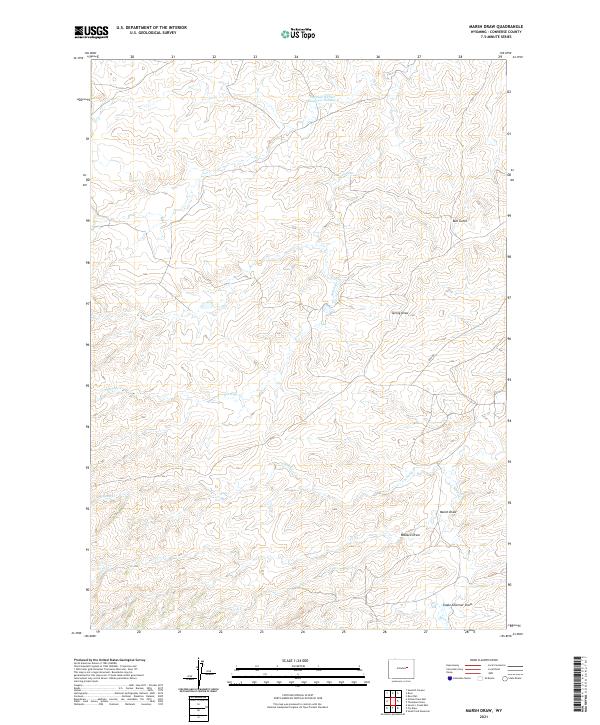 USGS Topographic Map – Marsh Draw