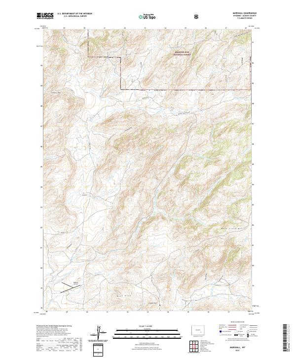 USGS Topographic Map – Marshall
