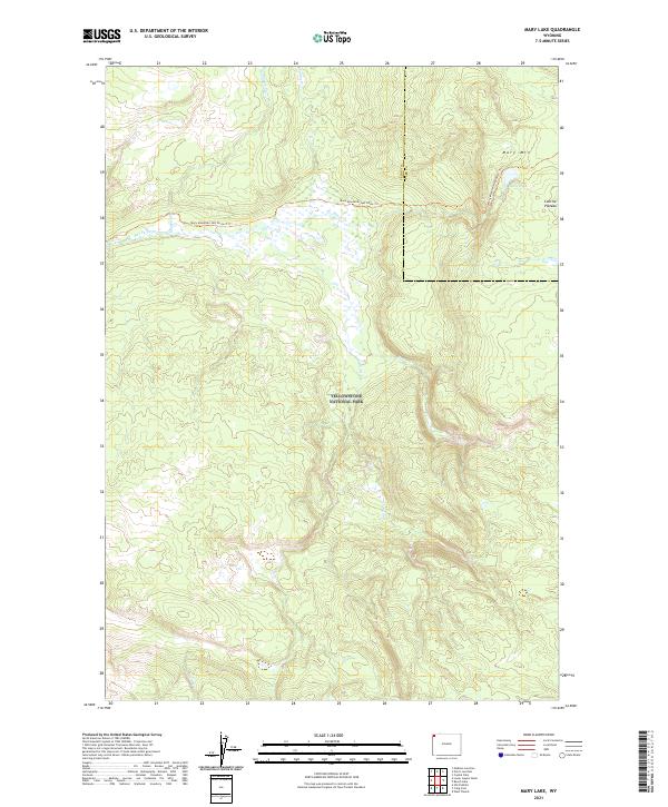 USGS Topographic Map – Mary Lake