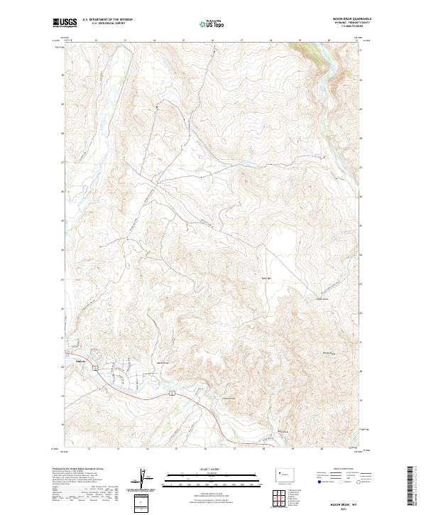 USGS Topographic Map – Mason Draw