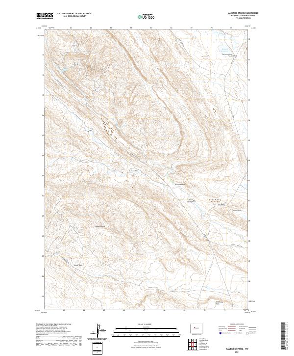 USGS Topographic Map – Maverick Spring