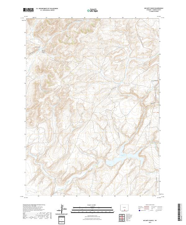 USGS Topographic Map – McCarty Ranch