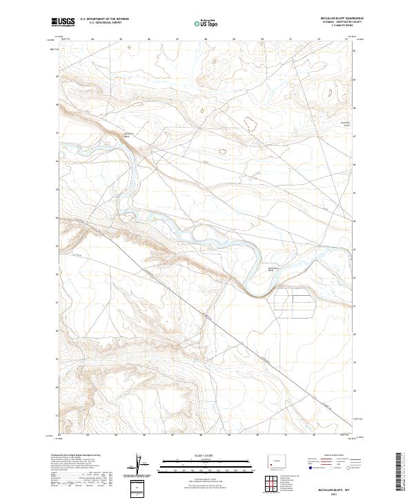 USGS Topographic Map – McCullen Bluff