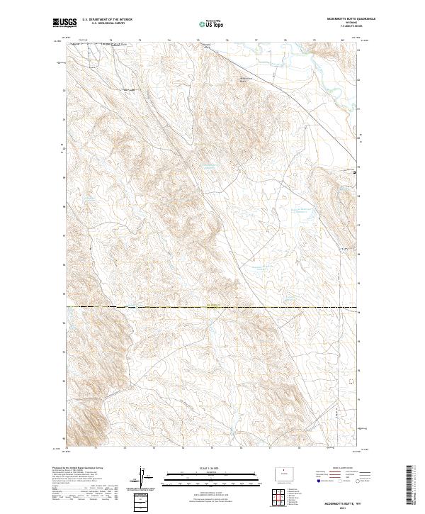 USGS Topographic Map – McDermotts Butte