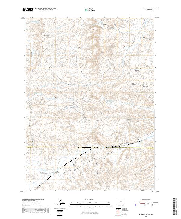 USGS Topographic Map – McDonald Ranch