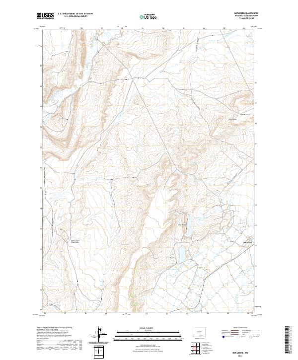 USGS Topographic Map – McFadden