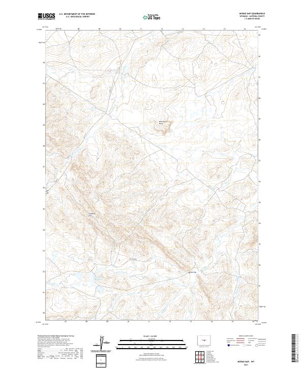 USGS Topographic Map – McRae Gap