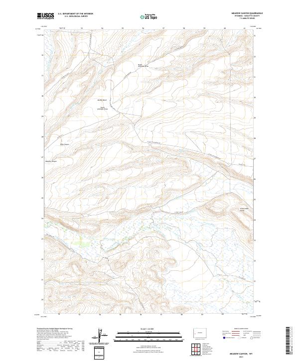 USGS Topographic Map – Meadow Canyon