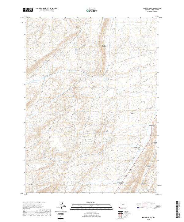 USGS Topographic Map – Meadow Draw