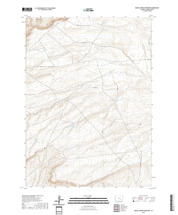 USGS Topographic Map – Measel Spring Reservoir