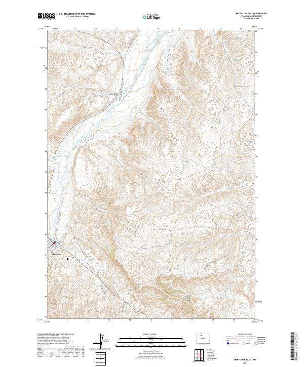 USGS Topographic Map – Meeteetse East