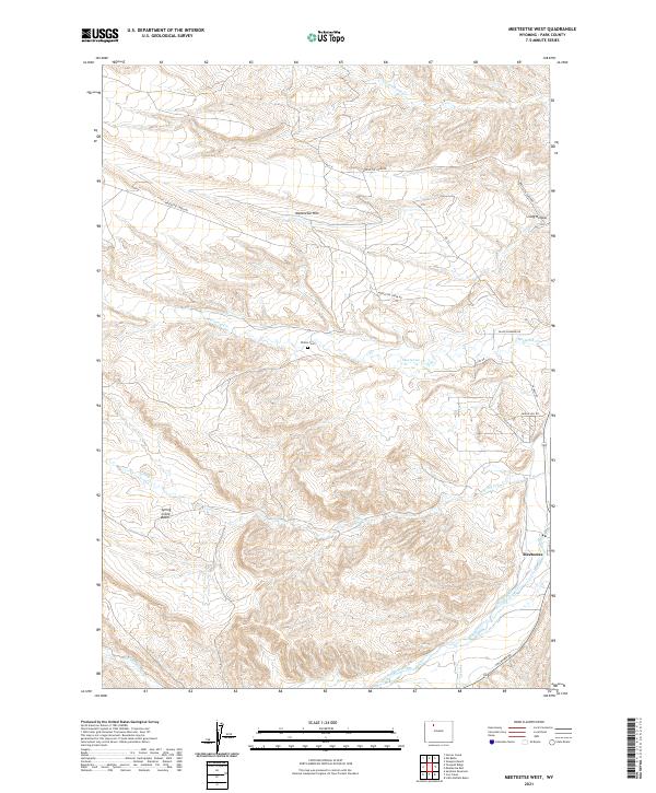 USGS Topographic Map – Meeteetse West