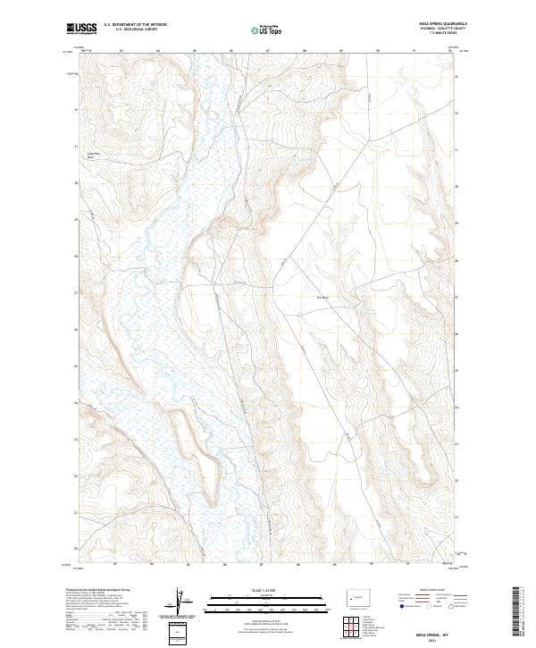 USGS Topographic Map – Mesa Spring