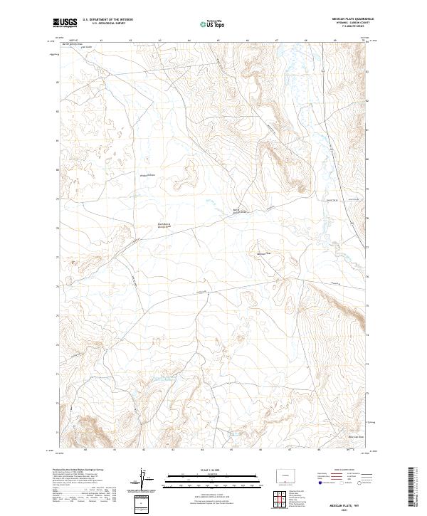 USGS Topographic Map – Mexican Flats