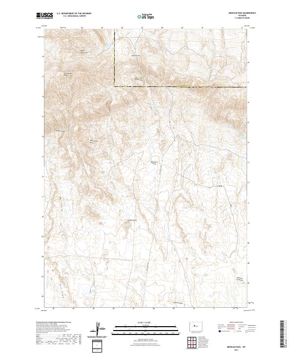 USGS Topographic Map – Mexican Pass