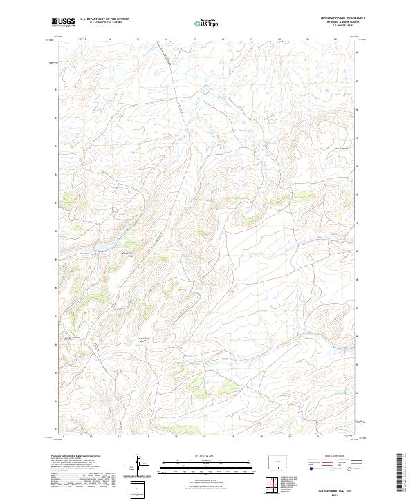 USGS Topographic Map – Middlewood Hill