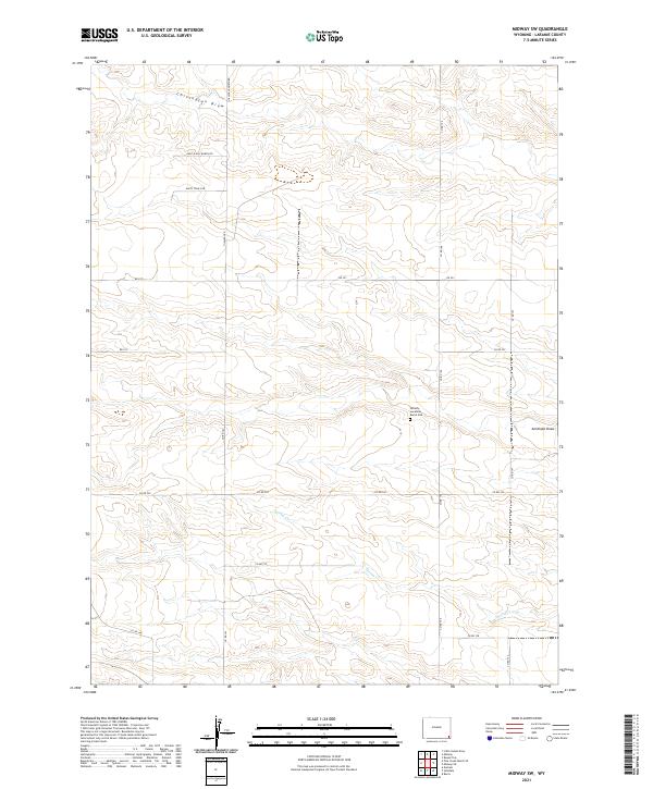 2021 Map of Midway SW, 2021 Print