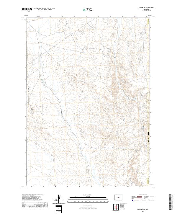 USGS Topographic Map – Miles Ranch