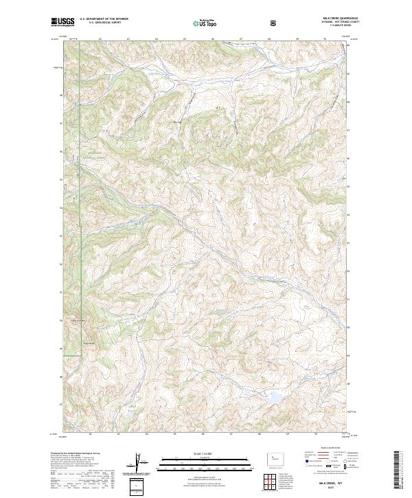 USGS Topographic Map – Milk Creek