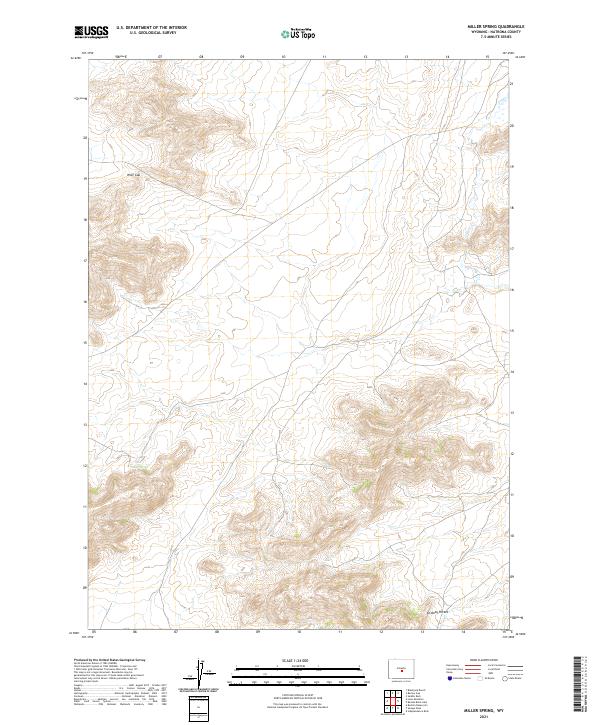 USGS Topographic Map – Miller Spring