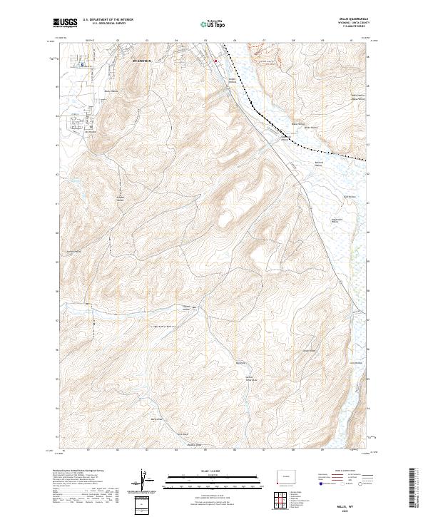 USGS Topographic Map – Millis