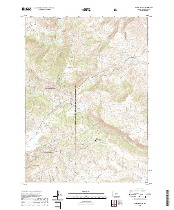 USGS Topographic Map – Miners Delight