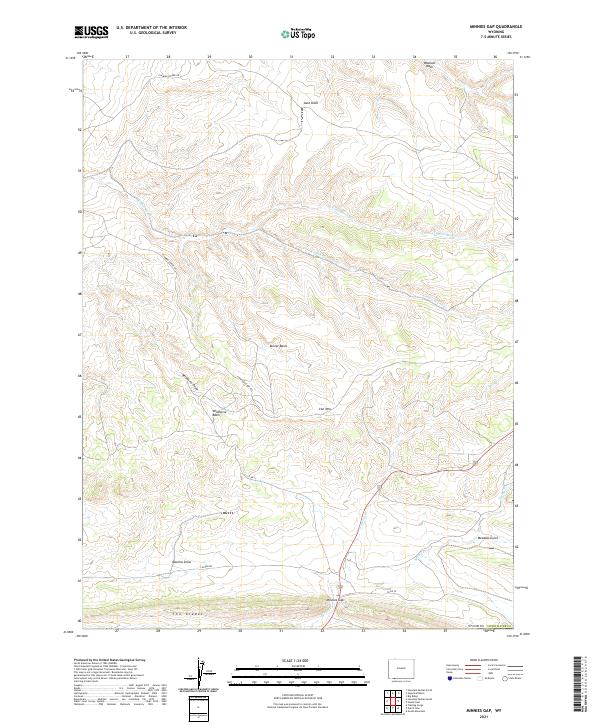 USGS Topographic Map – Minnies Gap