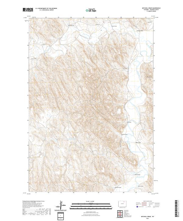 USGS Topographic Map – Mitchell Draw