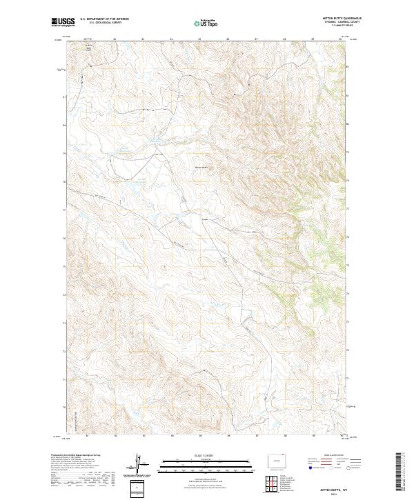 USGS Topographic Map – Mitten Butte